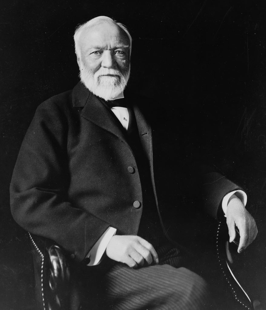 Andrew Carnegie, Philantropist.