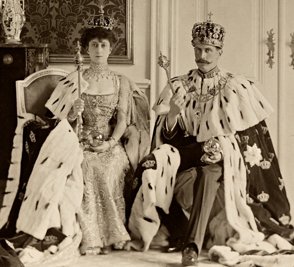King Haakon VII and Queen Maud.
