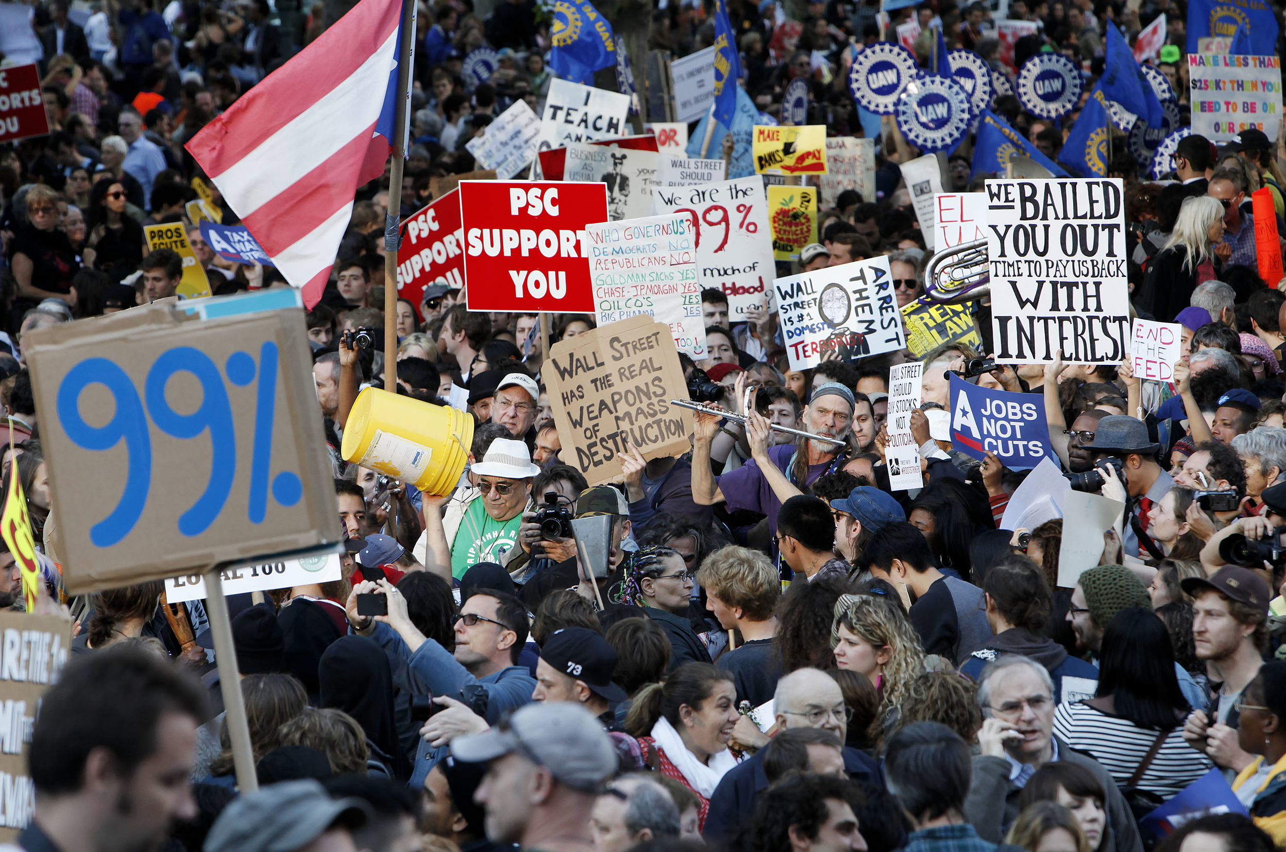 An 'Occupy Wall Street' demonstration