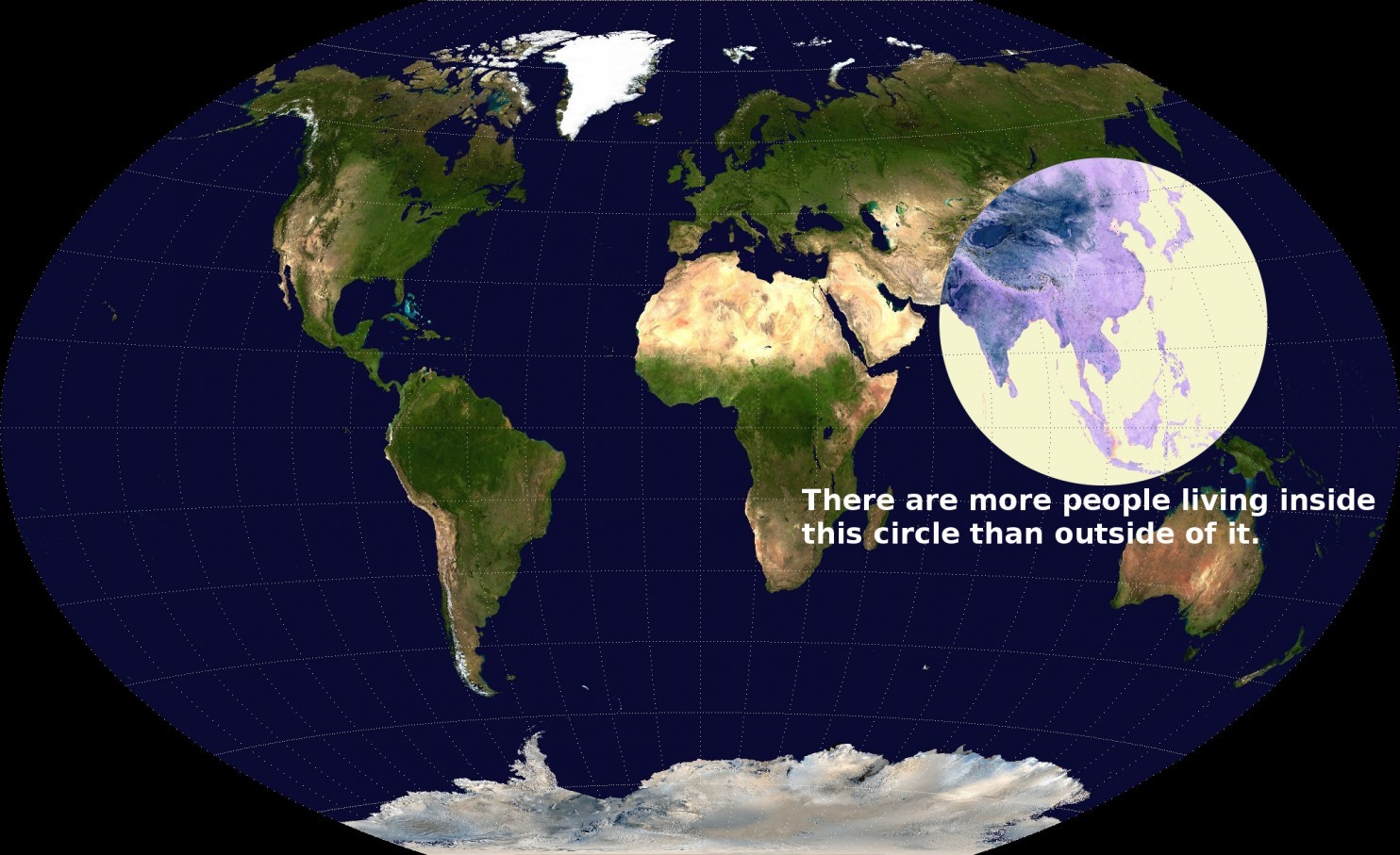World Population Zoom on Asia.