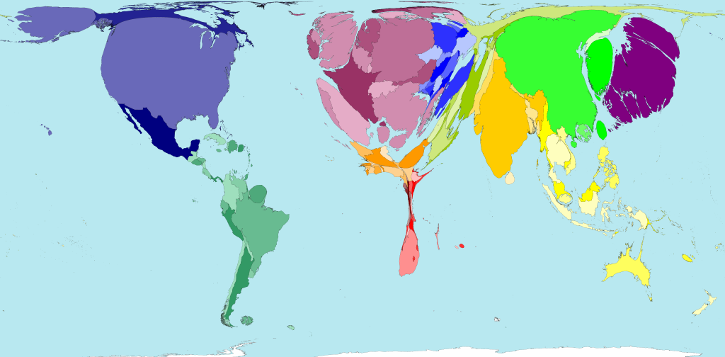 World Population Zoom on Asia.